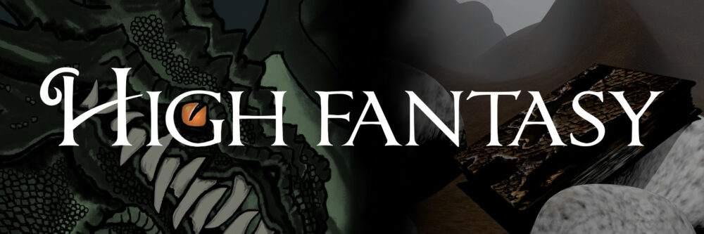 High Fantasy Book Collection Banner - Dragon