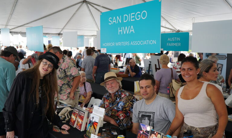 San Diego Festival Of Books August 2018 - Horror Author Lori R. Lopez with HWA in Author Alley